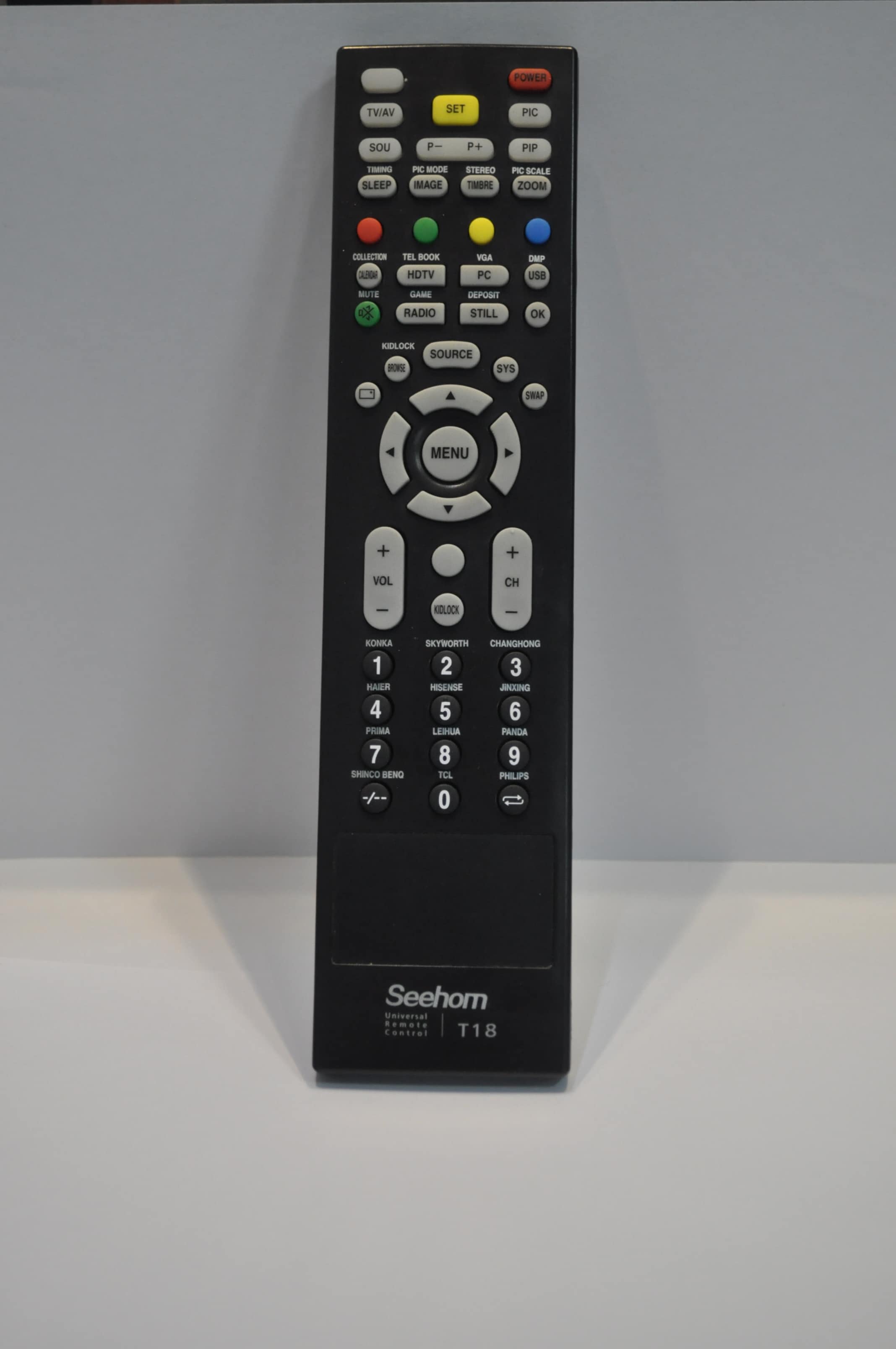 T18 remote control built by TECHOM Electronics