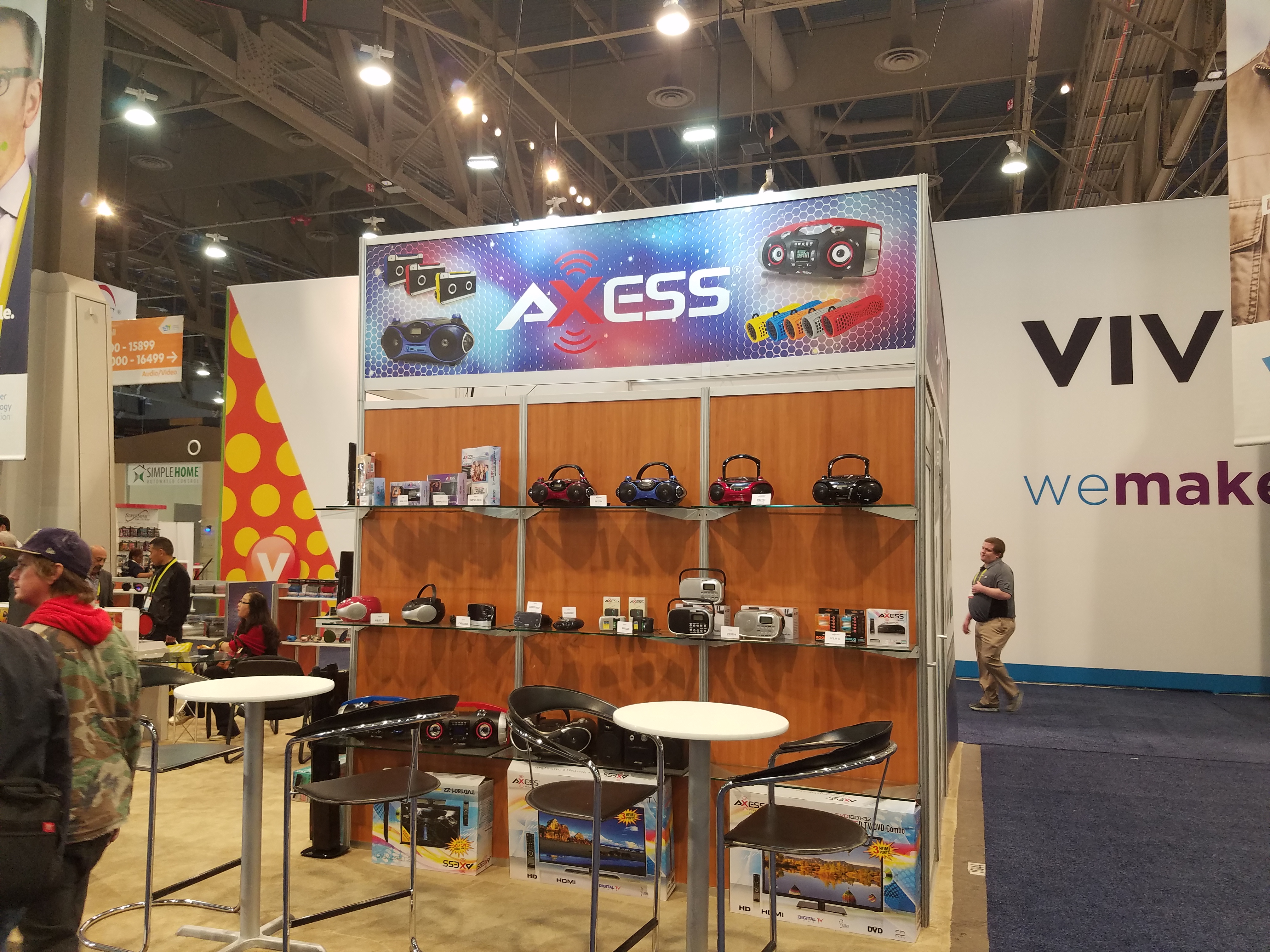 TECHOM Electronics stand at CES 2017, Las Vegas