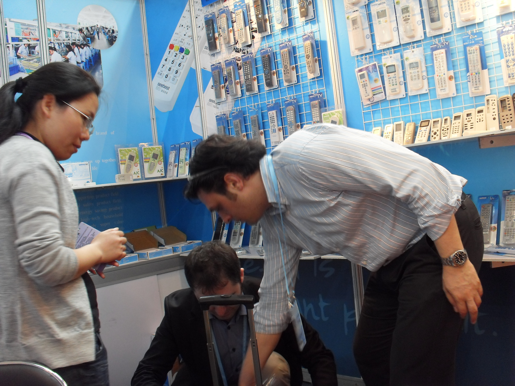 TECHOM Electronics stand at China Import and Export Fair 2015, Guangzhou